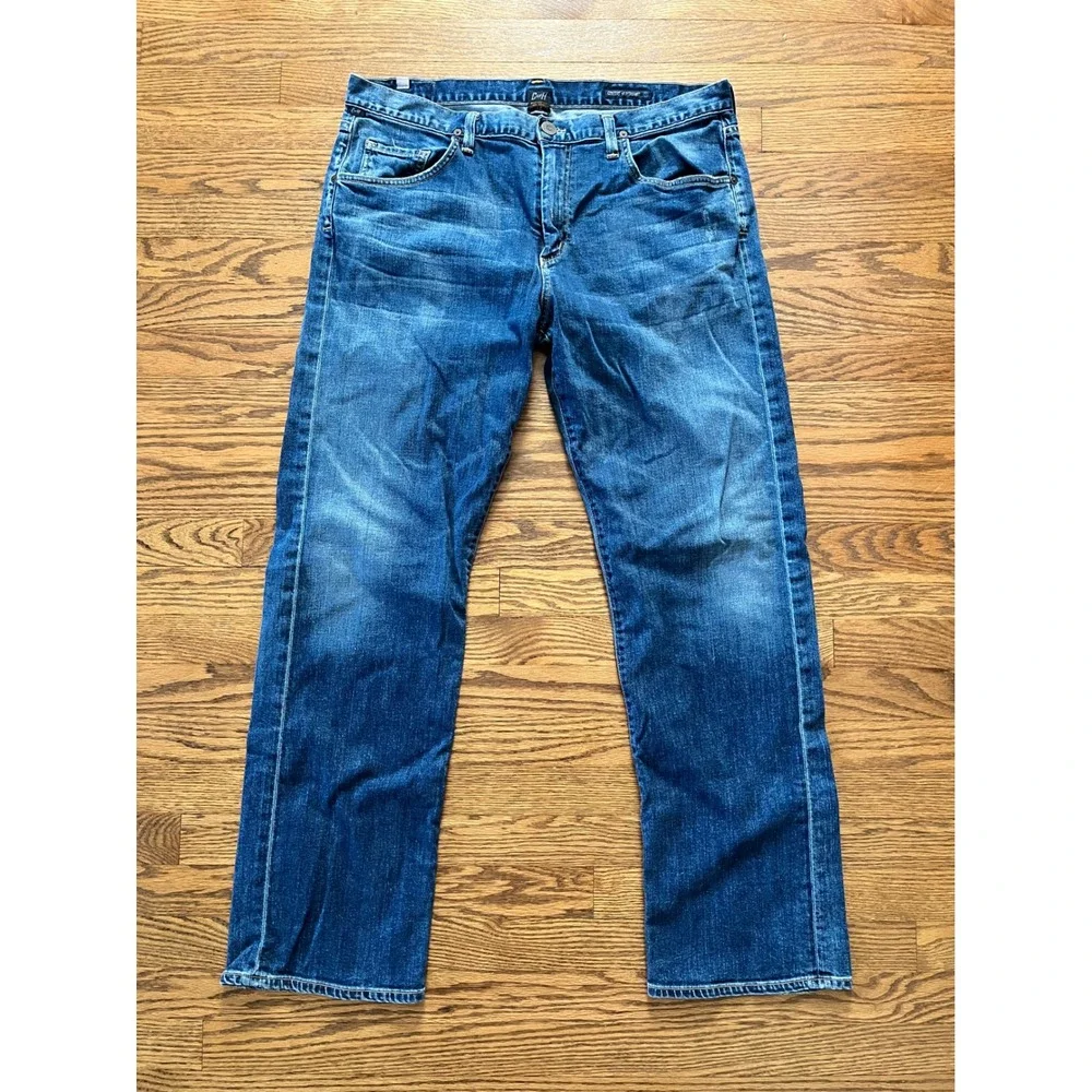 Citizens of Humanity Perfect Straight Leg Blue Jeans Mens 38 Classic Wash Denim